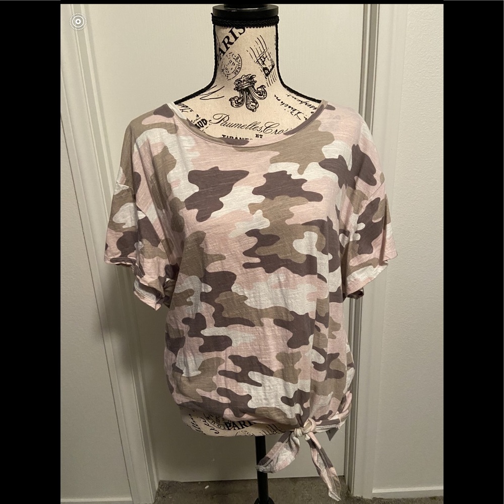 Lucky Brand Pink Camo Tee